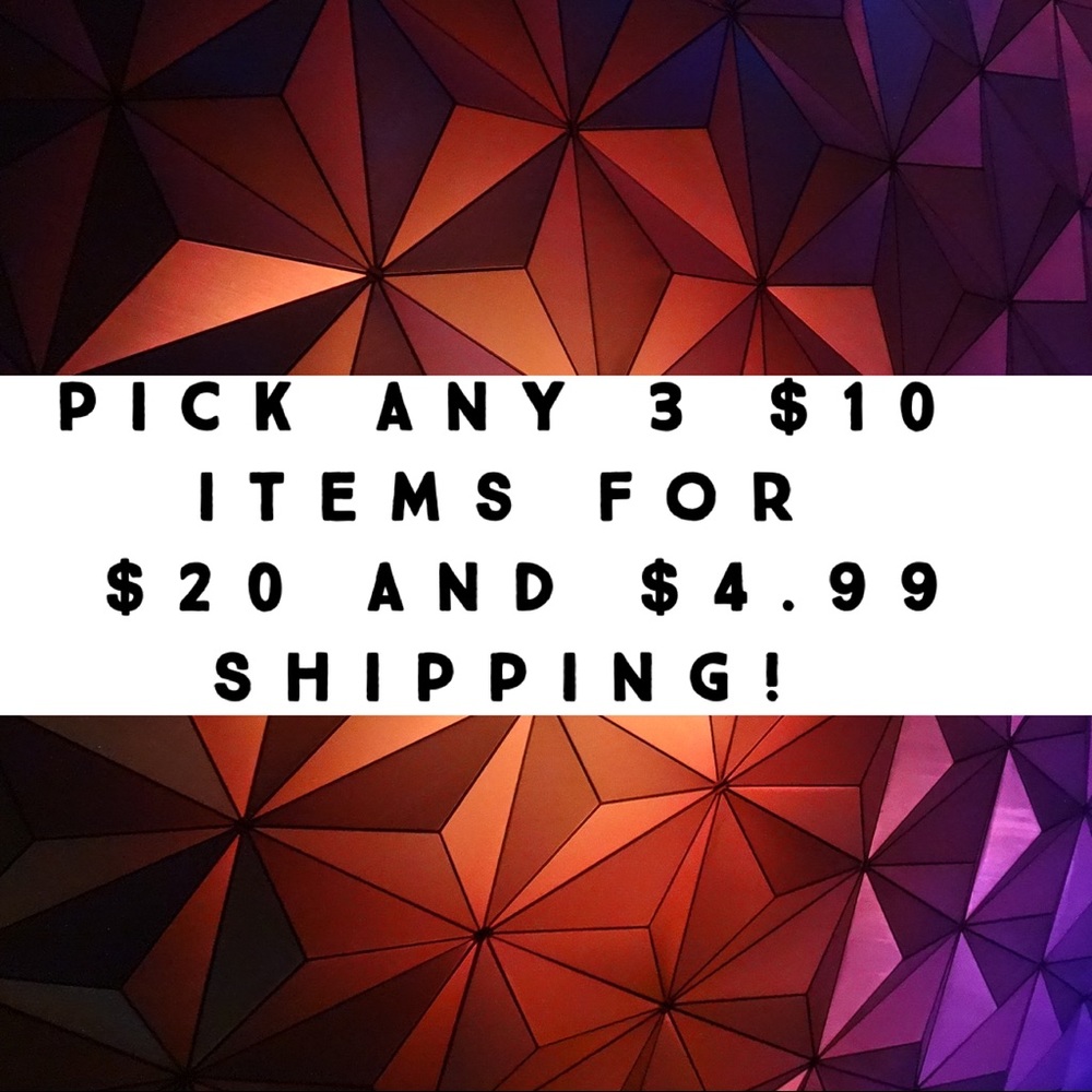 Any 3 $10 items for $20 and $4.99 Shipping